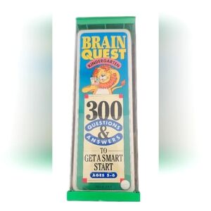 NEW Brain Quest Kindergarten 300 Questions & Answers Learning Game